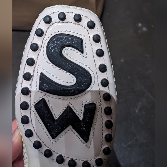 Stuart Weitzman White patent loafers - Picture 6 of 10